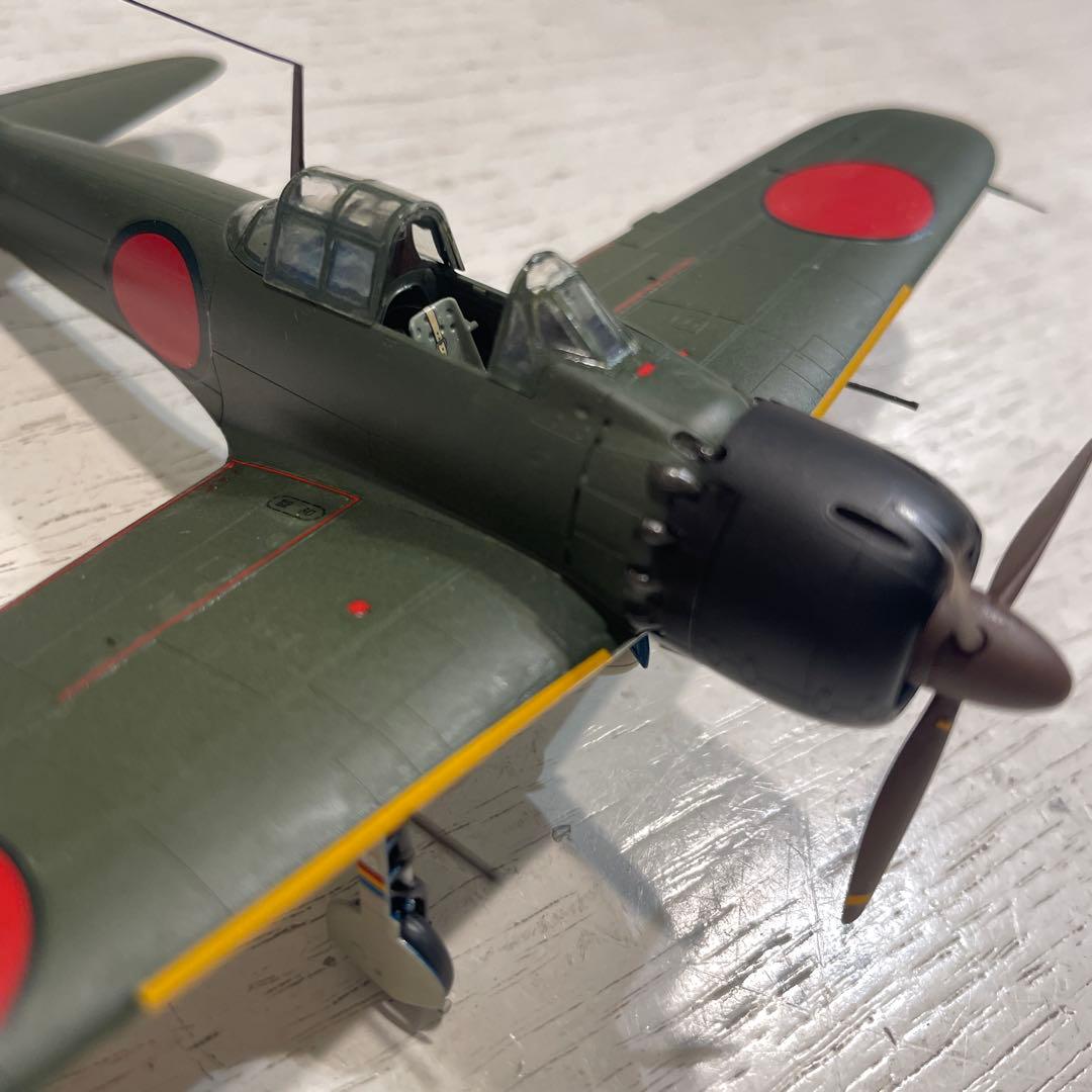 航空機モデル タミヤ　1/72 スケール　全塗装済み　アンテナ改造取り付け