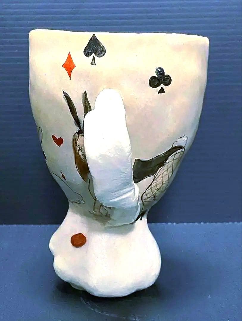 九谷焼 トランプ Alice バニー うさぎ マグカップ 九谷焼 北井真衣