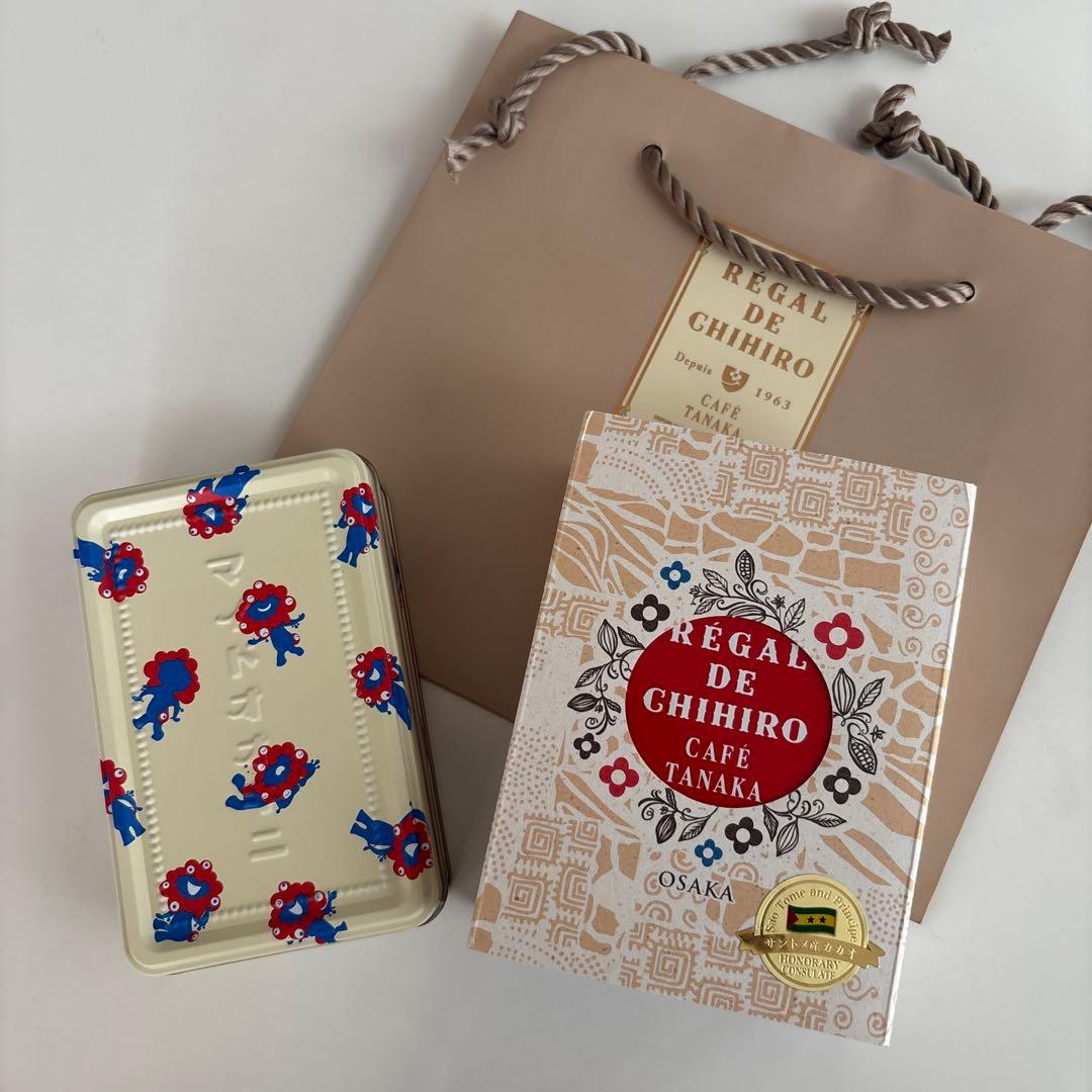 マイドオオキニ缶　カフェタナカ　ビスキュイ・サントメ・リュミエール万博限定セット