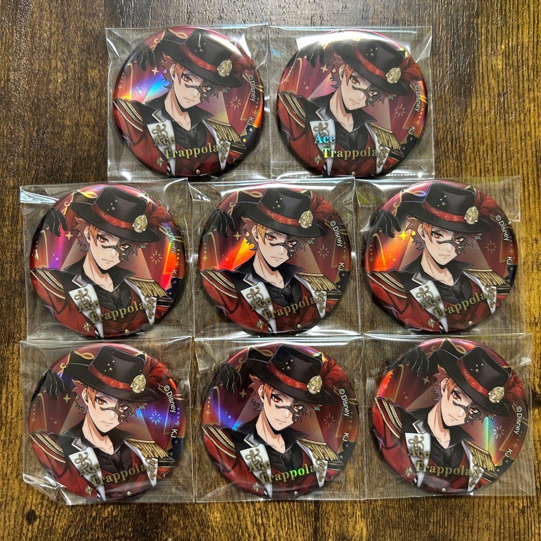 ツイステ　エース　オーロラメタル缶バッジ　プレイフル　プレフル