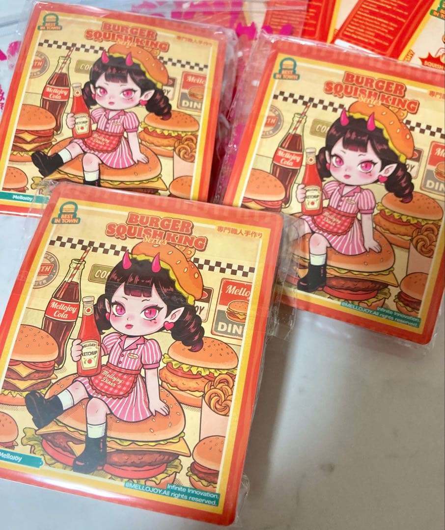 未使用 mellojoy ハンバーガー 3つset スクイーズ メロジョイ