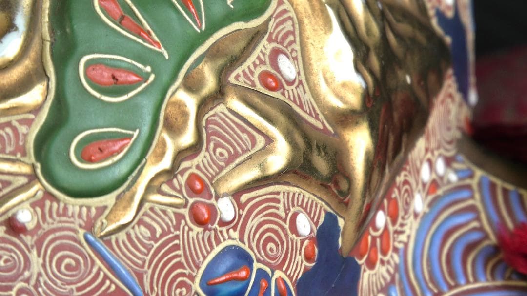 打ち手の小槌 九谷焼 置物 オブジェ 骨董品