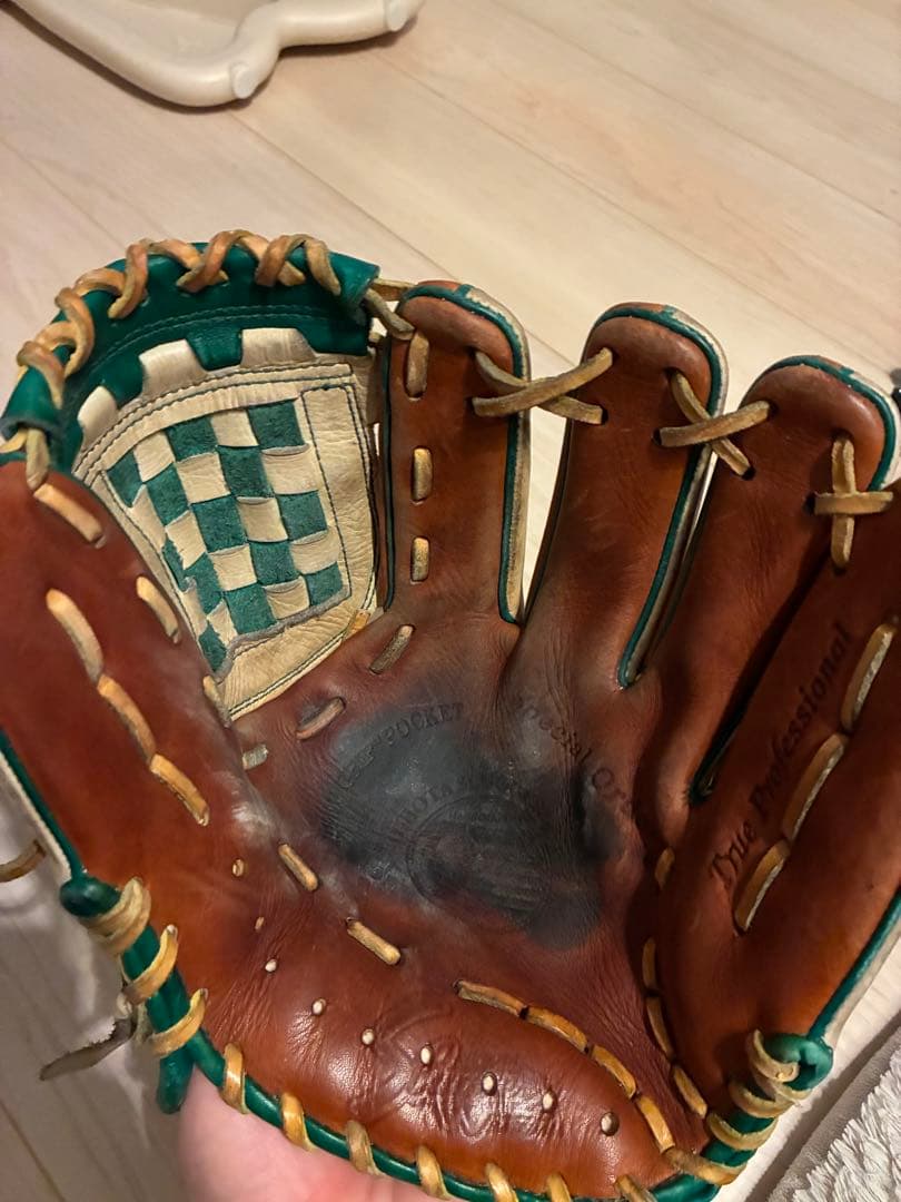 久保田スラッガー　Slugger 軟式グローブ ブラウン/グリーン