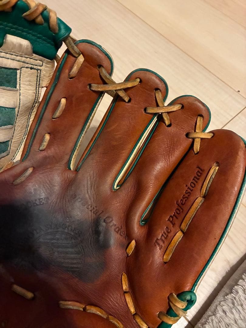 久保田スラッガー　Slugger 軟式グローブ ブラウン/グリーン