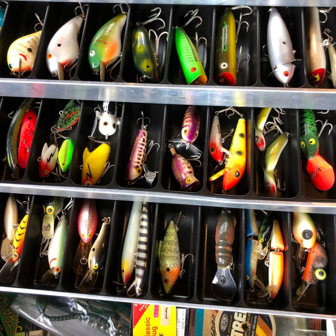 オールドヘドンバルサ50フロッグ スピナースプーン、アムコタックルボックス