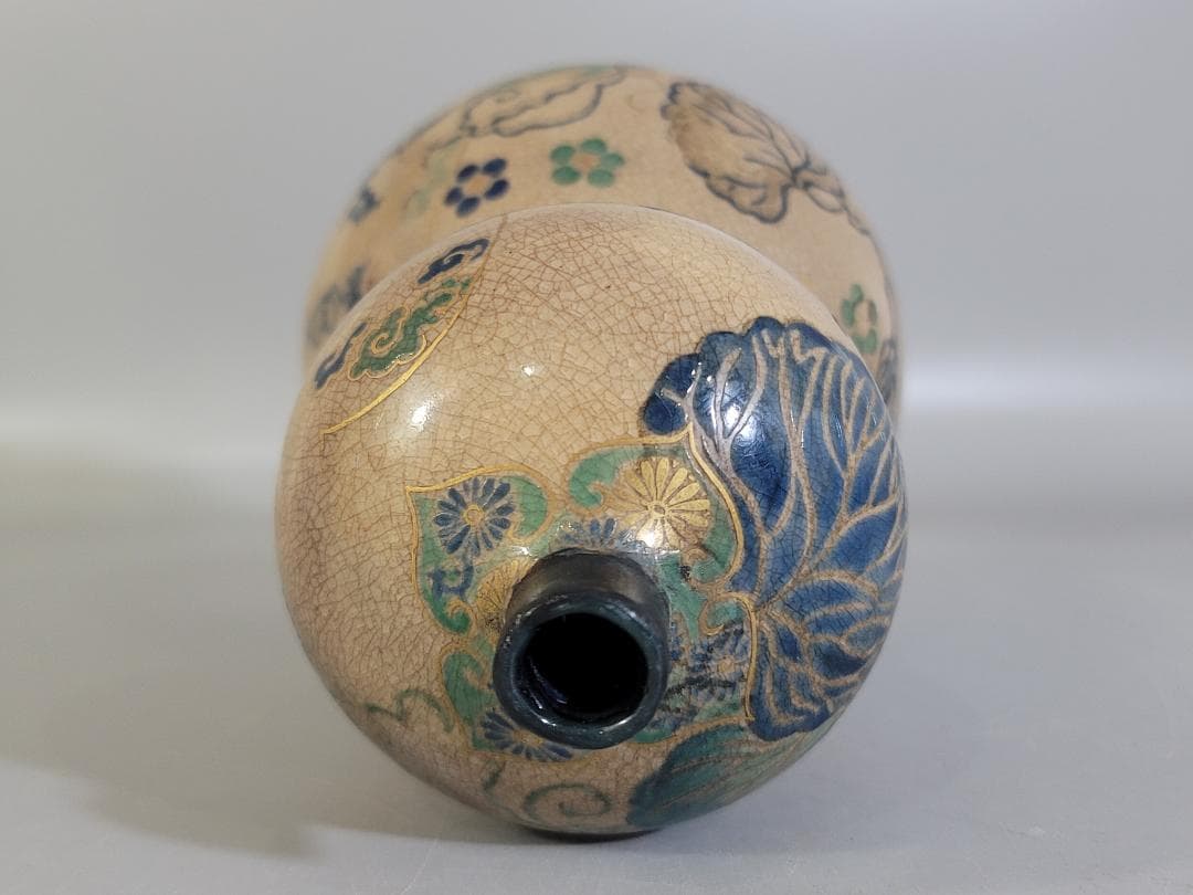 古美術 名品 古清水 瓢形 瓶