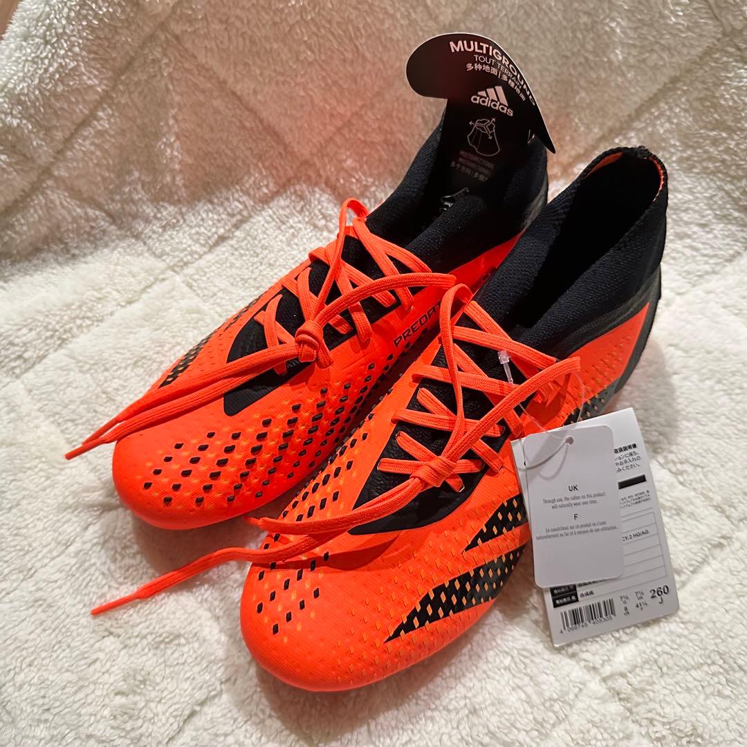 アディダス プレデター アキュラシー 26.0 2E オレンジ 土&人工芝