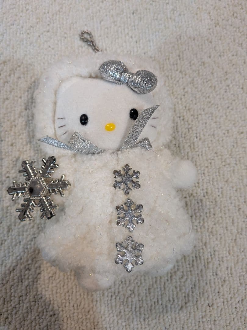ハローキティ クリスマスぬいぐるみマスコット　雪の精　2002　レトロ