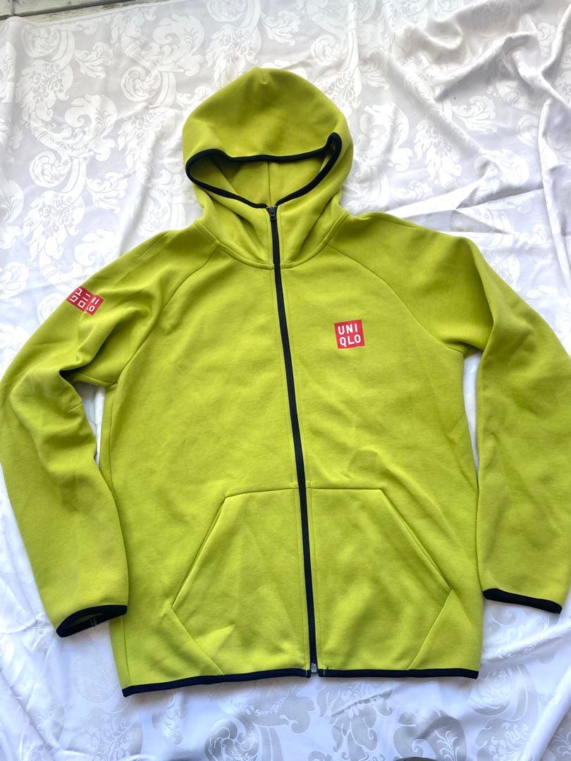 ユニクロ テニス 錦織圭モデル スウェット パーカードライ ストレッチ L