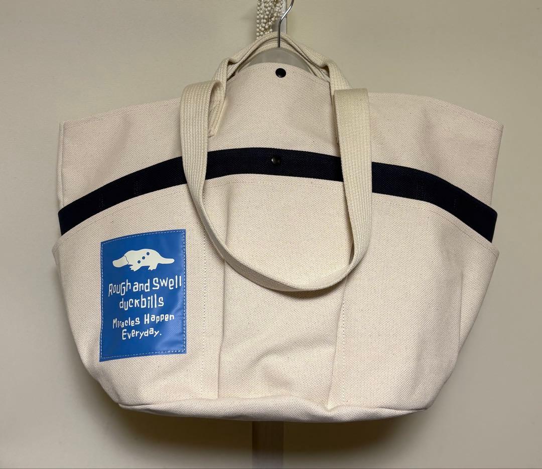 ラフ&スウェル ゴルフトートバッグ アイボリー大きいサイズ