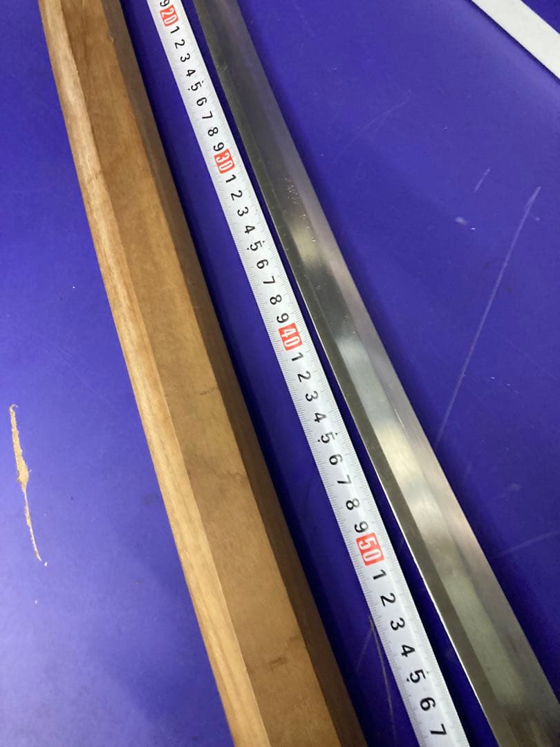 G）模造刀 白鞘 太刀 全長約103センチ 高級