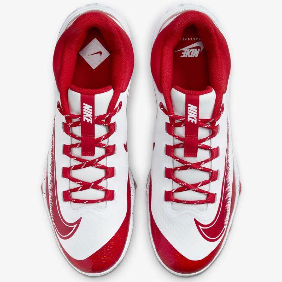 ナイキ アルファ ハラチ エリート 27.5 野球 スパイク 靴 シューズ 赤