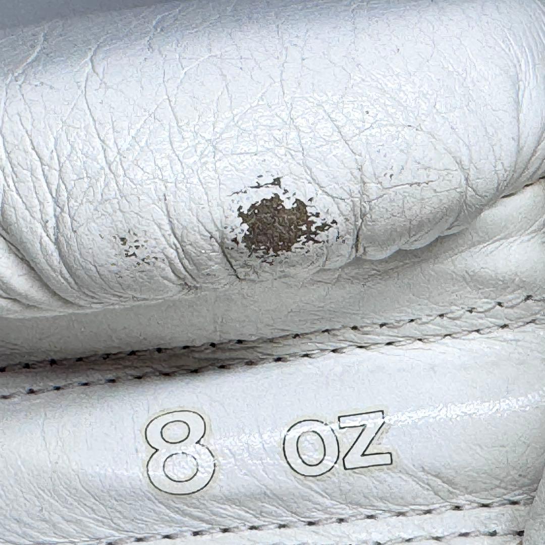 winning ボクシンググローブ 8オンス マジックテープ式 ホワイト 日本製