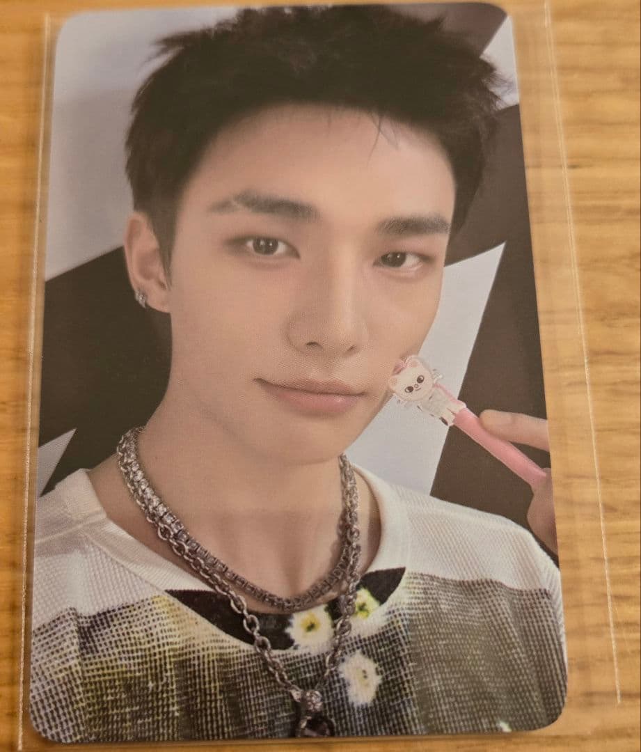 Straykids ヒョンジン メンプロ 南京錠ネックレス 新品トレカ付