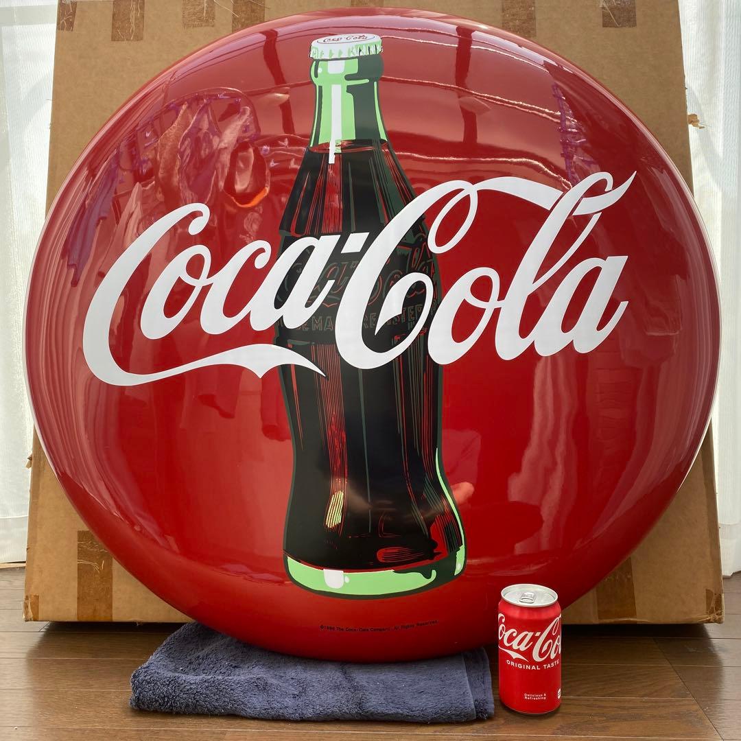 コカコーラ ボタンサイン 直径90cm 新品未使用 coca-cola