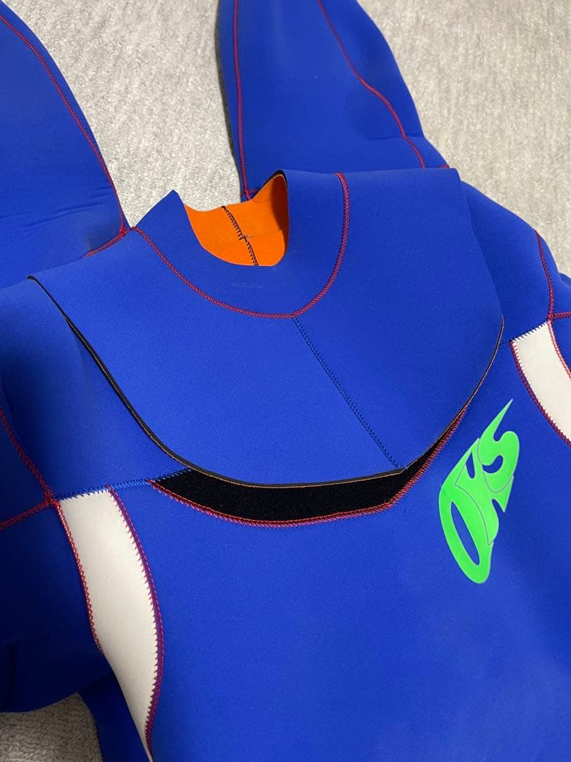 シーガルウェットスーツ　ブルー　サーフィン　 メンズ　伸縮性あります