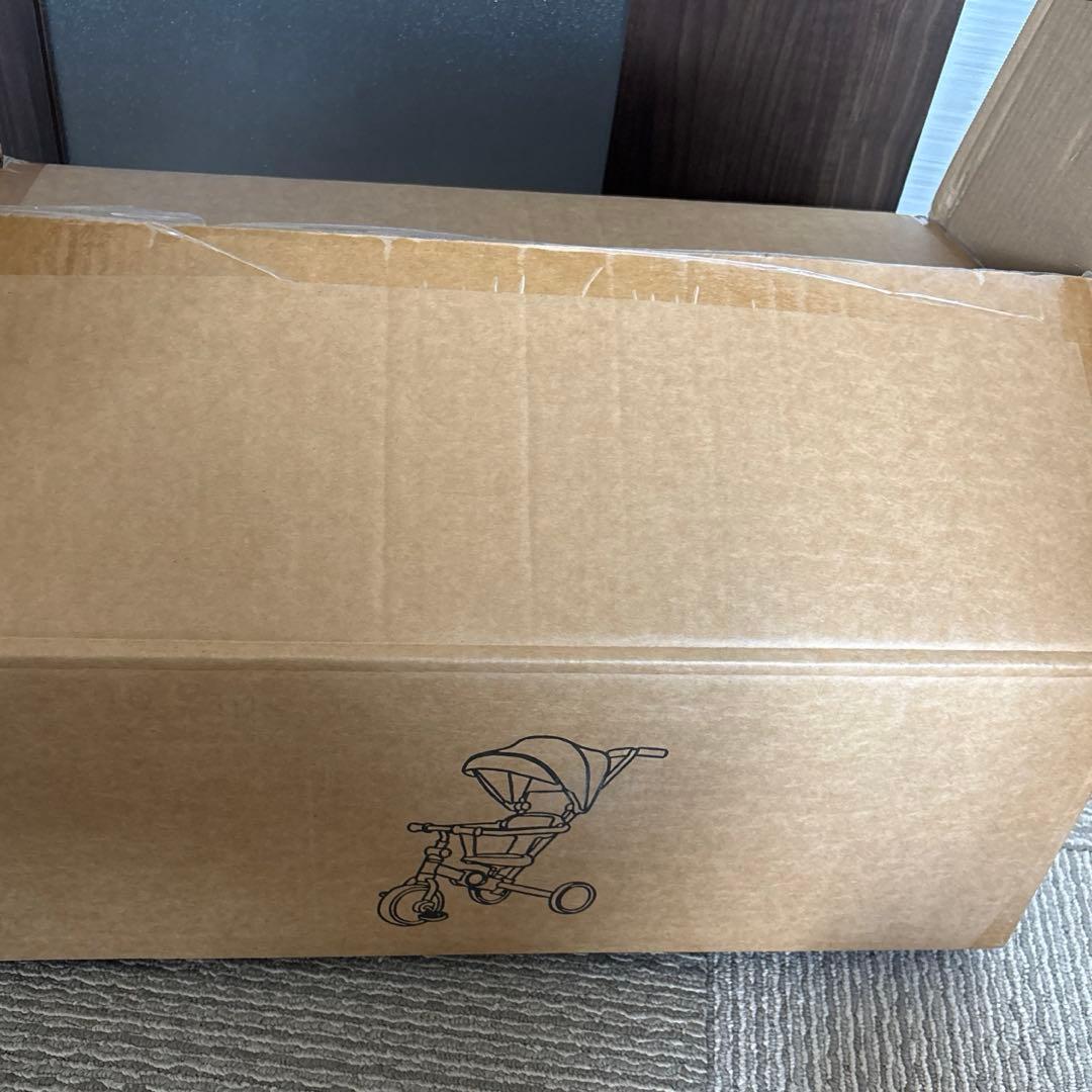 〔美品〕Bacany 三輪車 レッド×ブラック　幼児用自転車　多機能