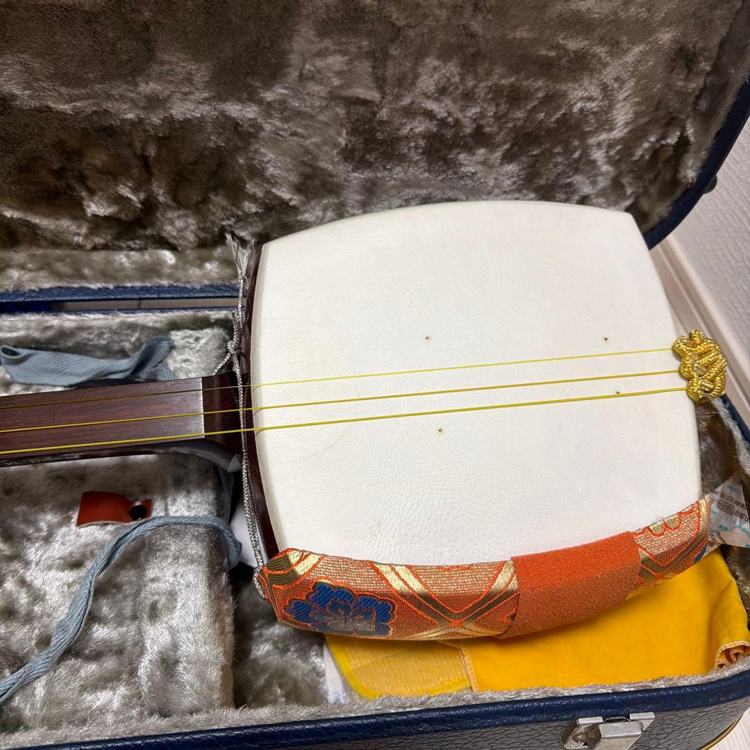 三味線本体 ケース・教本付き