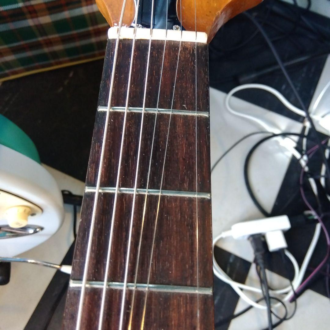 エレキギター レッド/ブラック ソリッドボディ