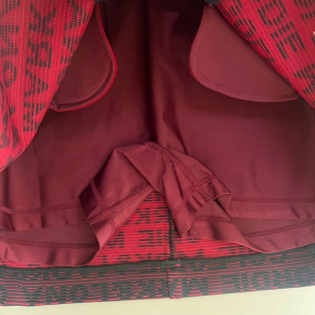 MARK & LONA ボルドー ネイビー スカート