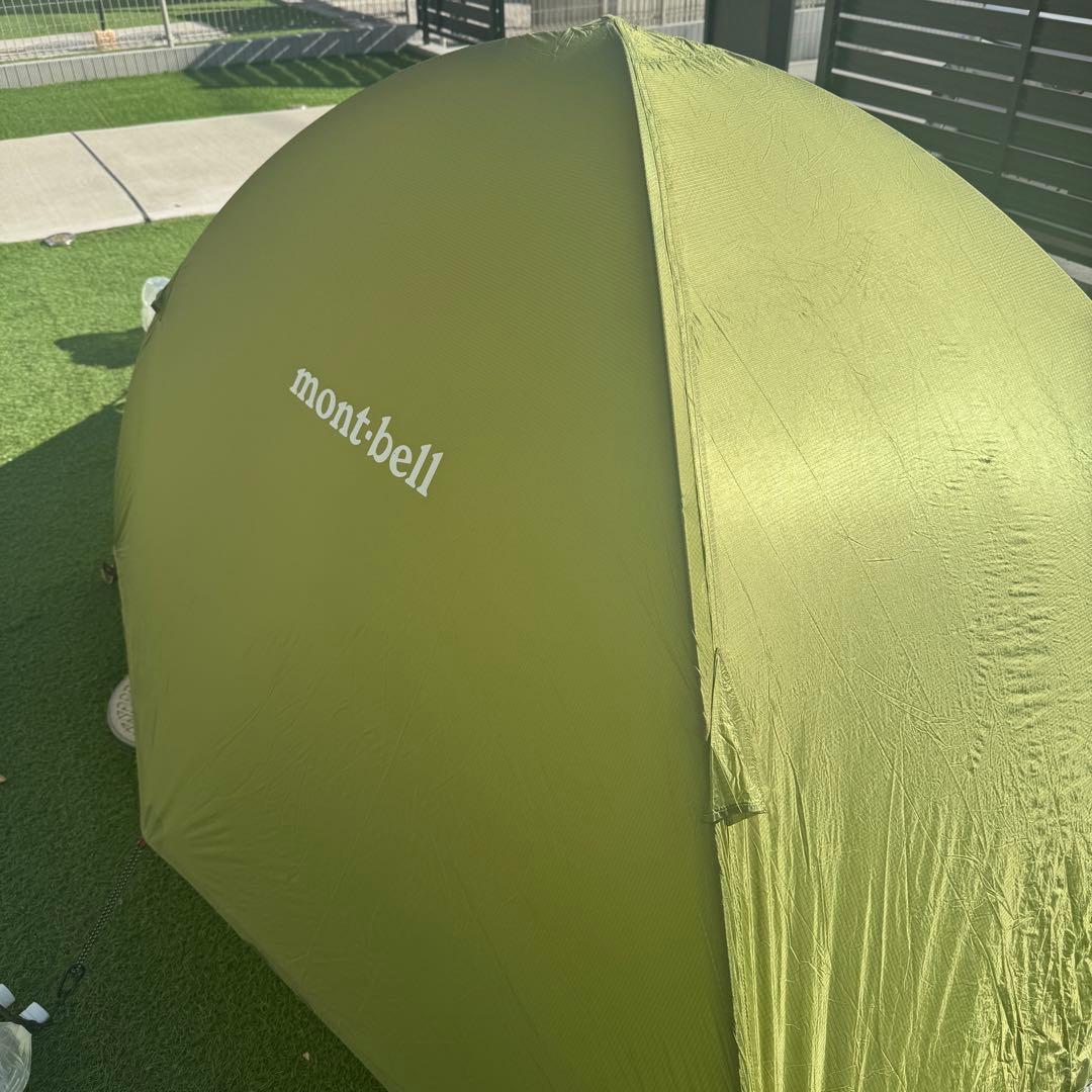 美品 モンベル ステラリッジ2 テント　レインフライ　グリーン