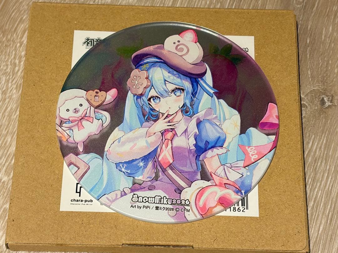 初音ミク  MIKU 2026 雪ミクPiPi コースター パブミラー