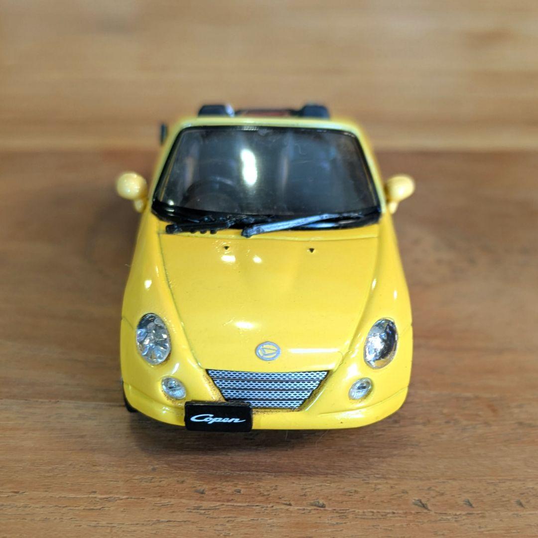 ダイハツ　初代　コペン　ミニカー　イエロー　2台セット　【1台難有り】