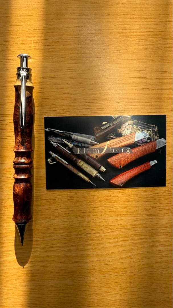 Flamberg 木軸シャープペン サンピューラ ホンジュラスローズウッド瘤杢