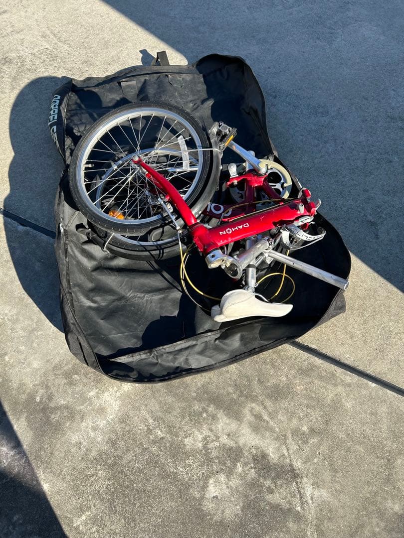 専属テッシー様　ダホンroute アルミ折りたたみレッド、ケース付き　整備済み