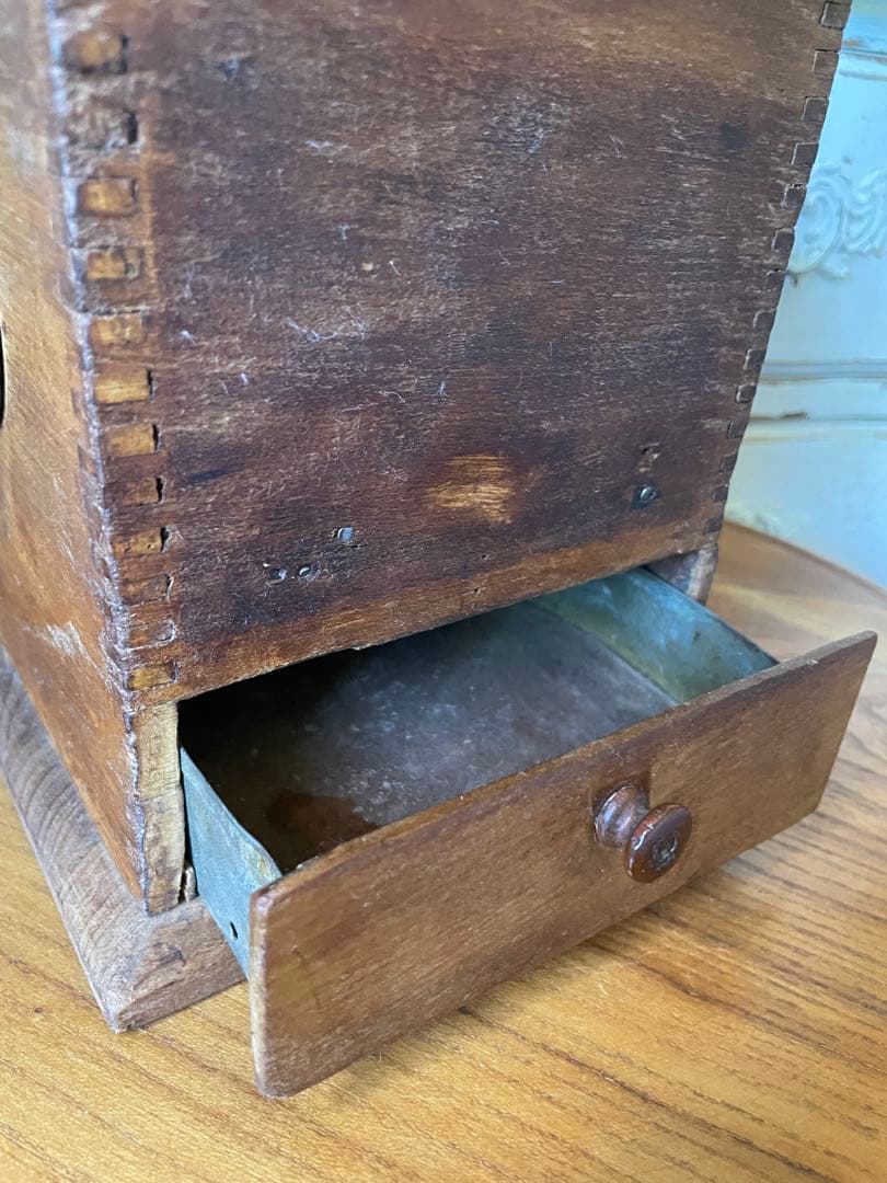 アンティーク　木製　コーヒー　ミル　グラインダー　レア　特大　アメリカ