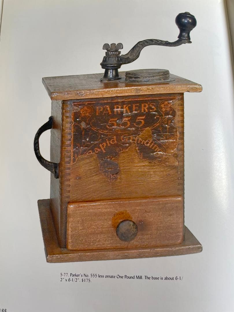 アンティーク　木製　コーヒー　ミル　グラインダー　レア　特大　アメリカ