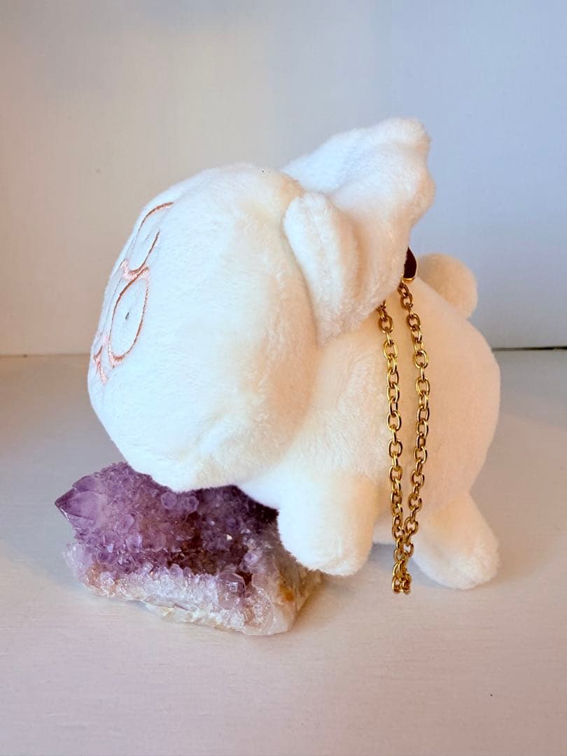 宝石の国　しろのぬいぐるみキーホルダー