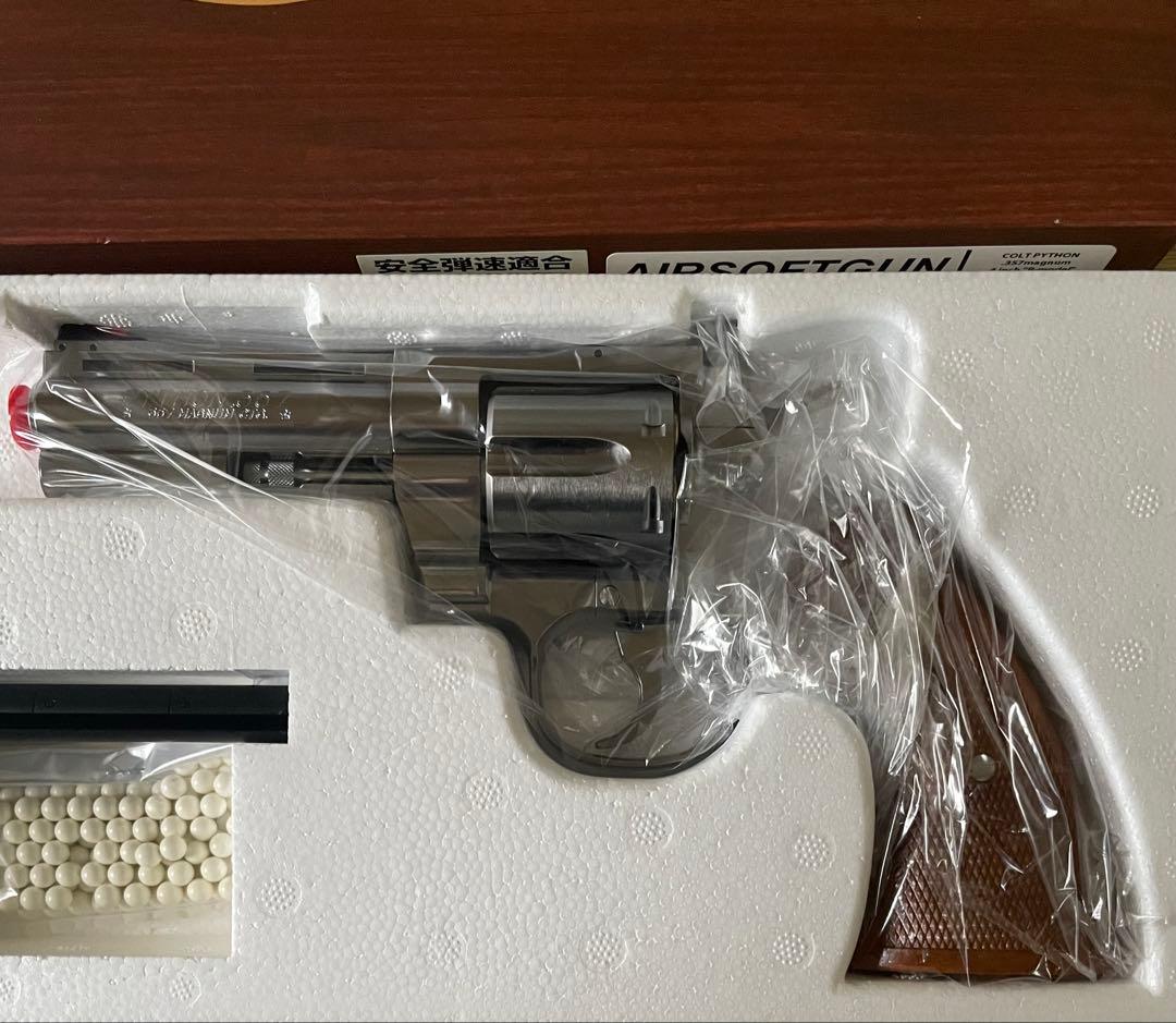 タナカ コルトパイソン 357マグナム 4インチ R-model ステンレス