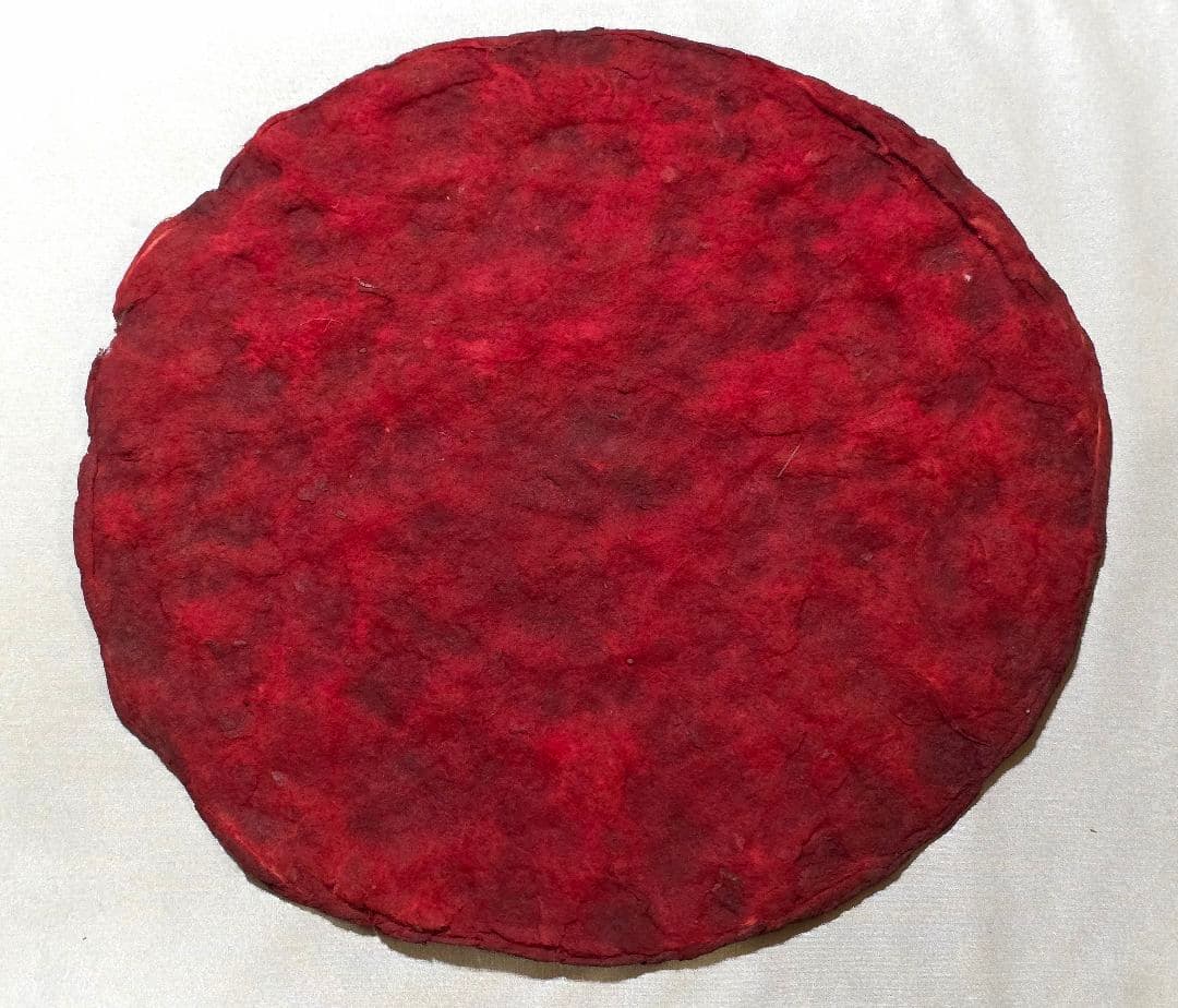 【赤字覚悟❗本物保証】臙脂綿（えんじわた）30cm超え大盤　戦前の日本画絵具染料