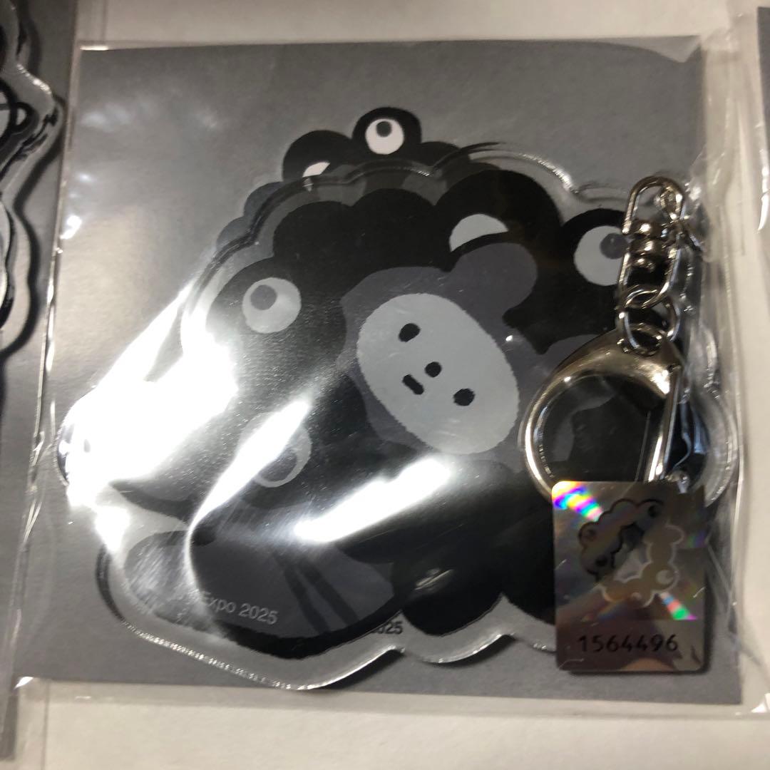 ミャクミャク　きっこうちゃん　黒アクスタ　アクリルキーホルダー3個セット