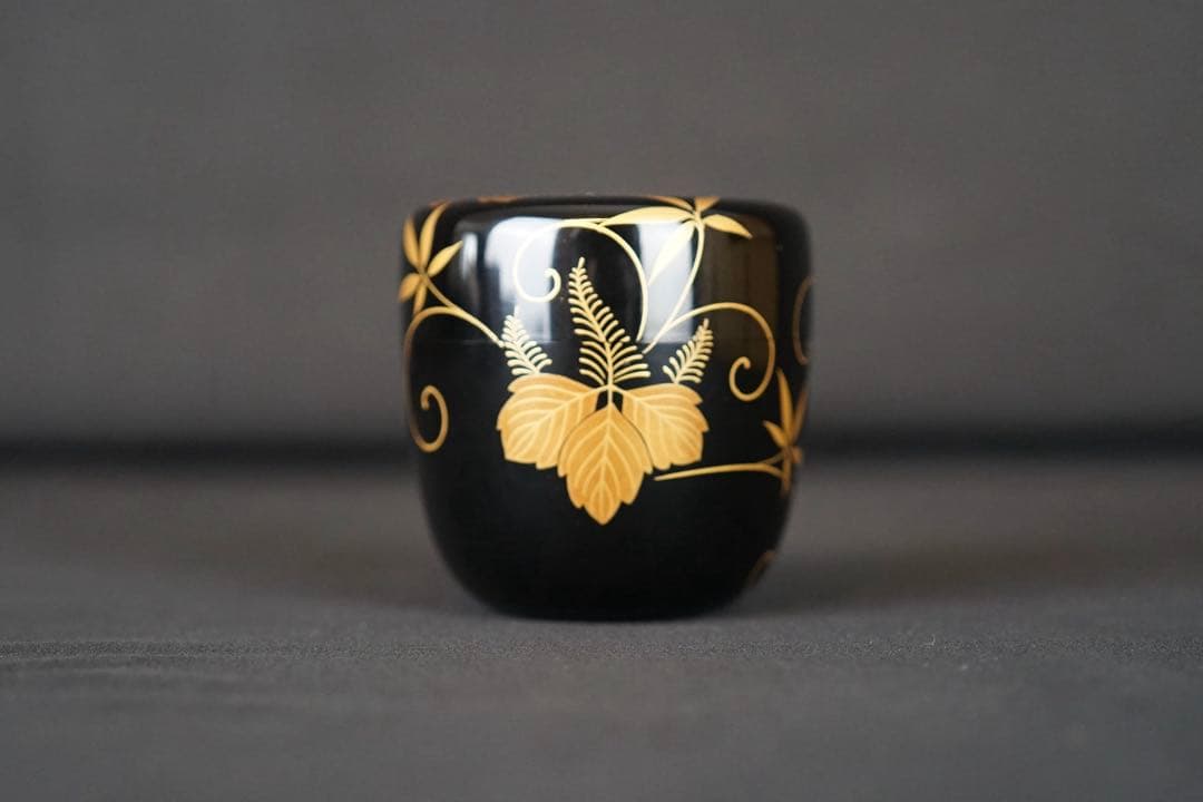 輪島塗 桐蒔絵 棗 共箱 茶道具