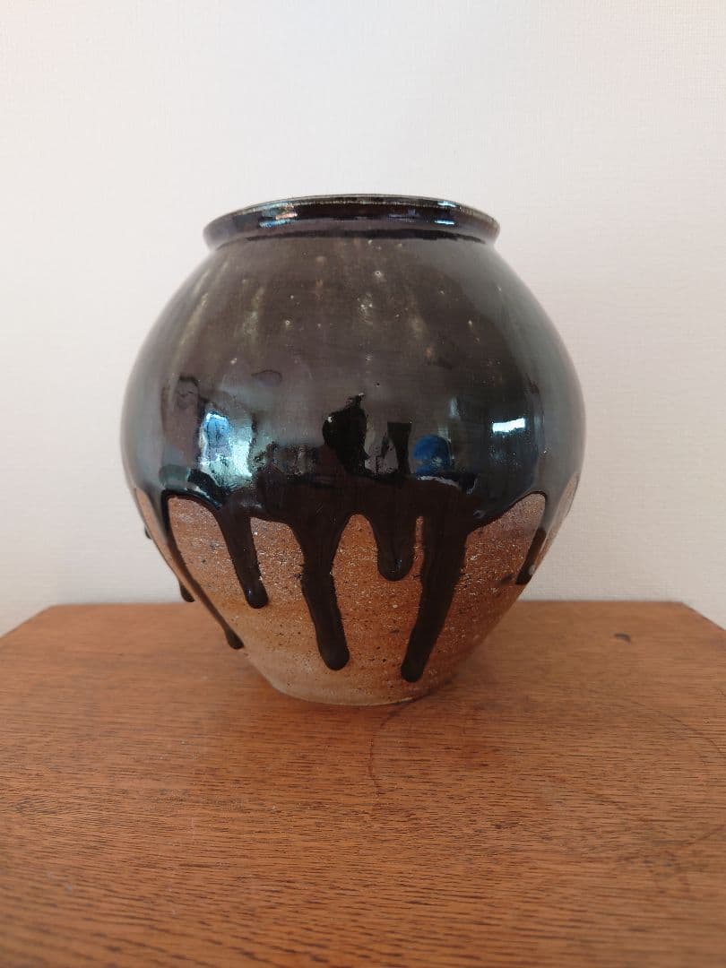 郡司康久　壺　益子焼