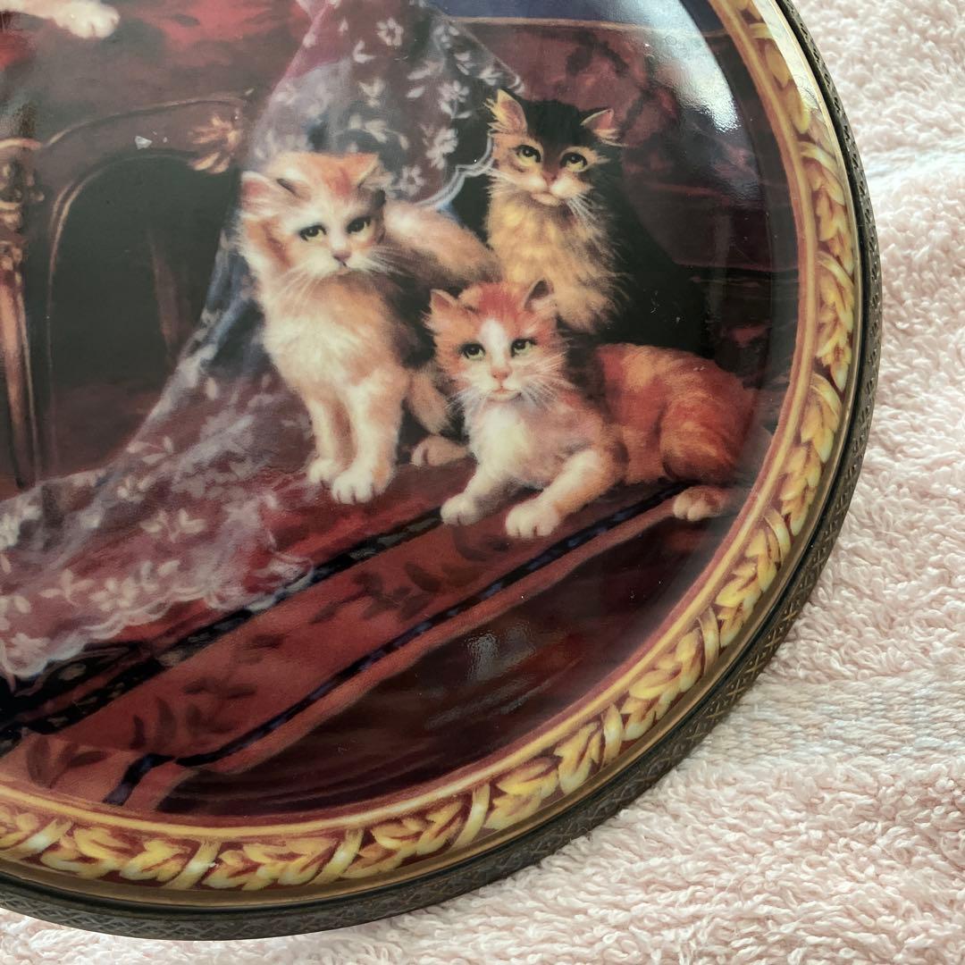 希少　猫マイセン 猫 壁掛け 飾り絵 プレート