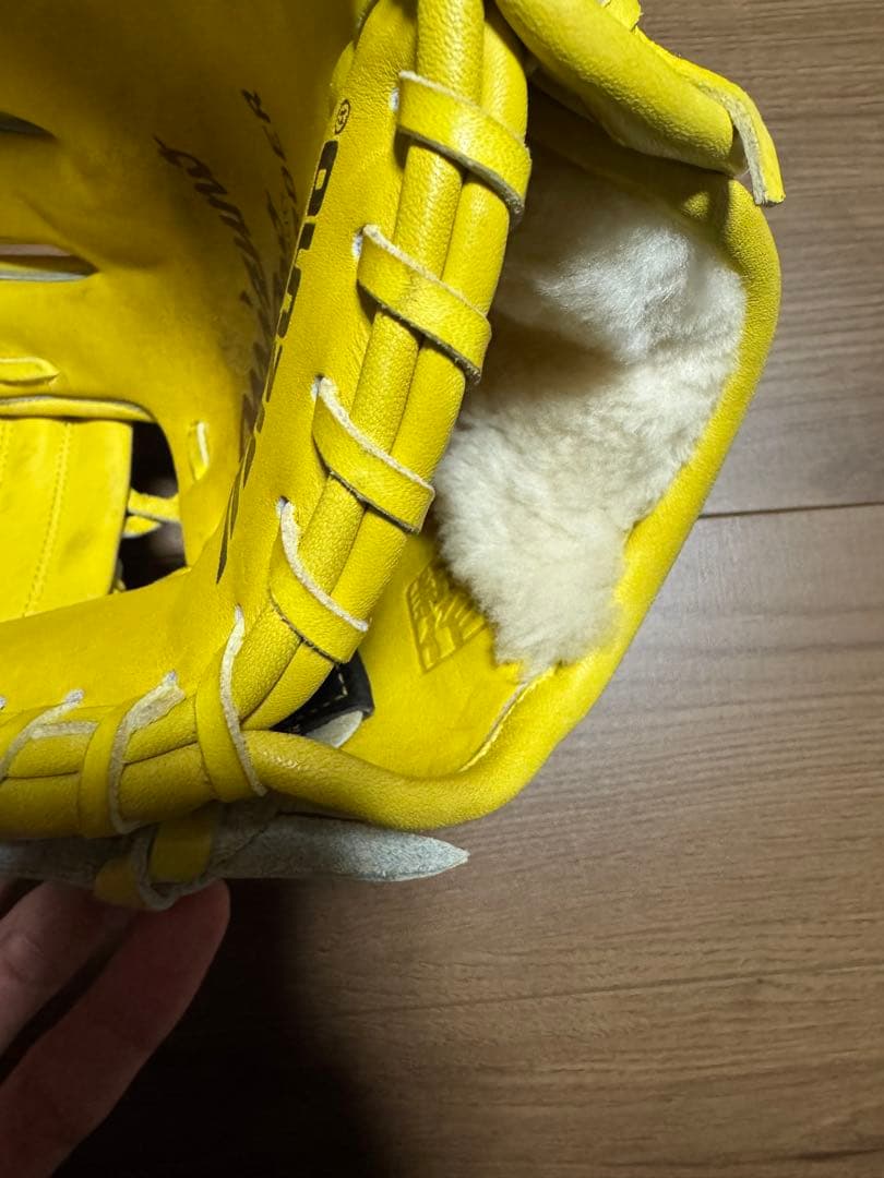 Mizuno プロオーダー 硬式グローブ イエロー