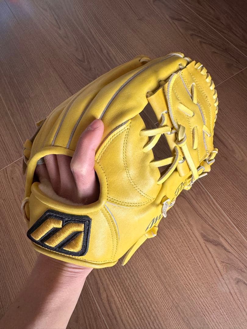 Mizuno プロオーダー 硬式グローブ イエロー