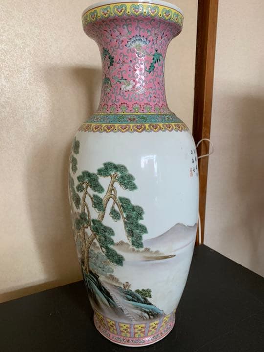 花瓶 中国美術　景徳鎮製　年代物