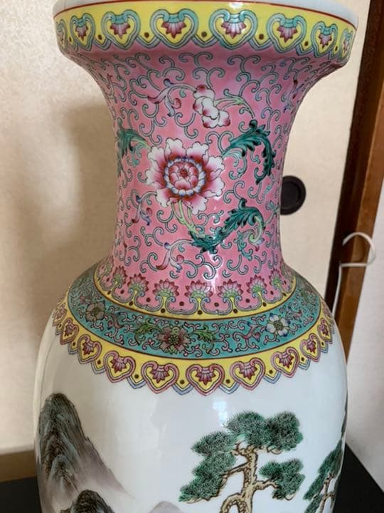 花瓶 中国美術　景徳鎮製　年代物