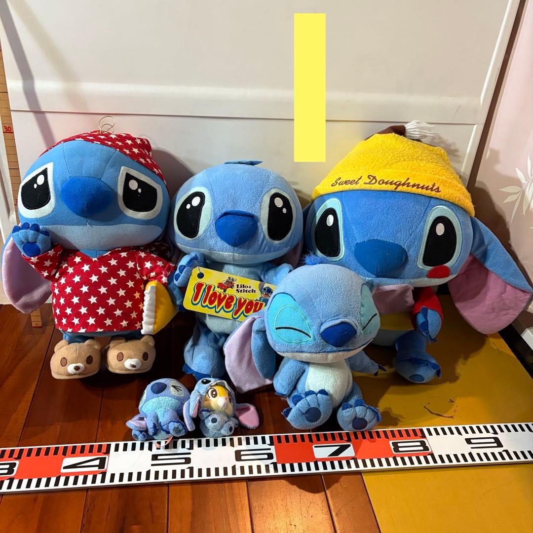 【まとめ売り】ディズニー　スティッチ　ぬいぐるみ　グッズ　(8-028)