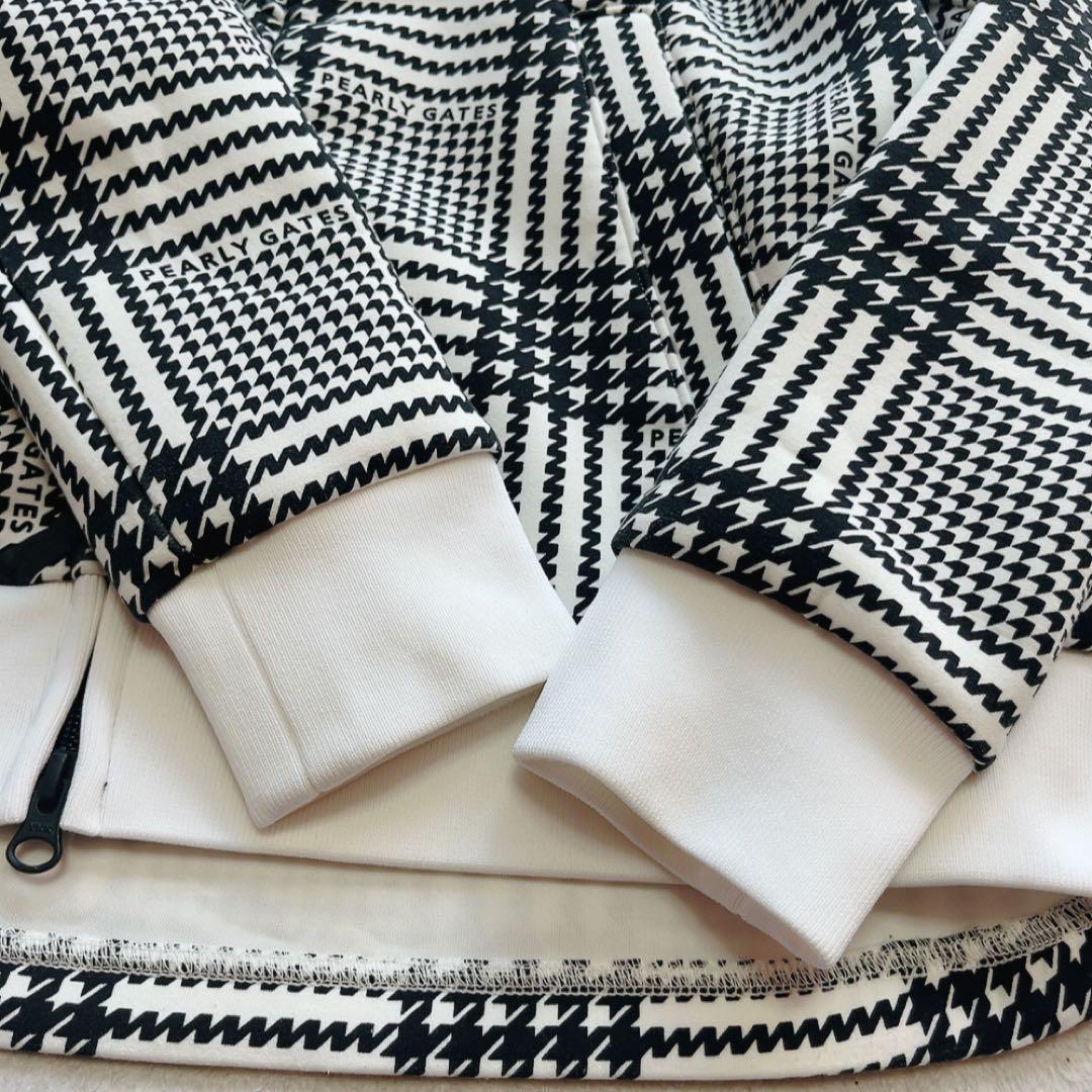 極美品　近年　パーリーゲイツ　セットアップ　千鳥　パーカー　チェック　パンツ