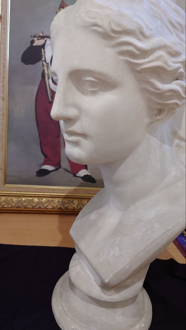 【中古品】石膏像　ミロのビーナス　胸像　訳あり　デッサン　スタジオ　オブジェ