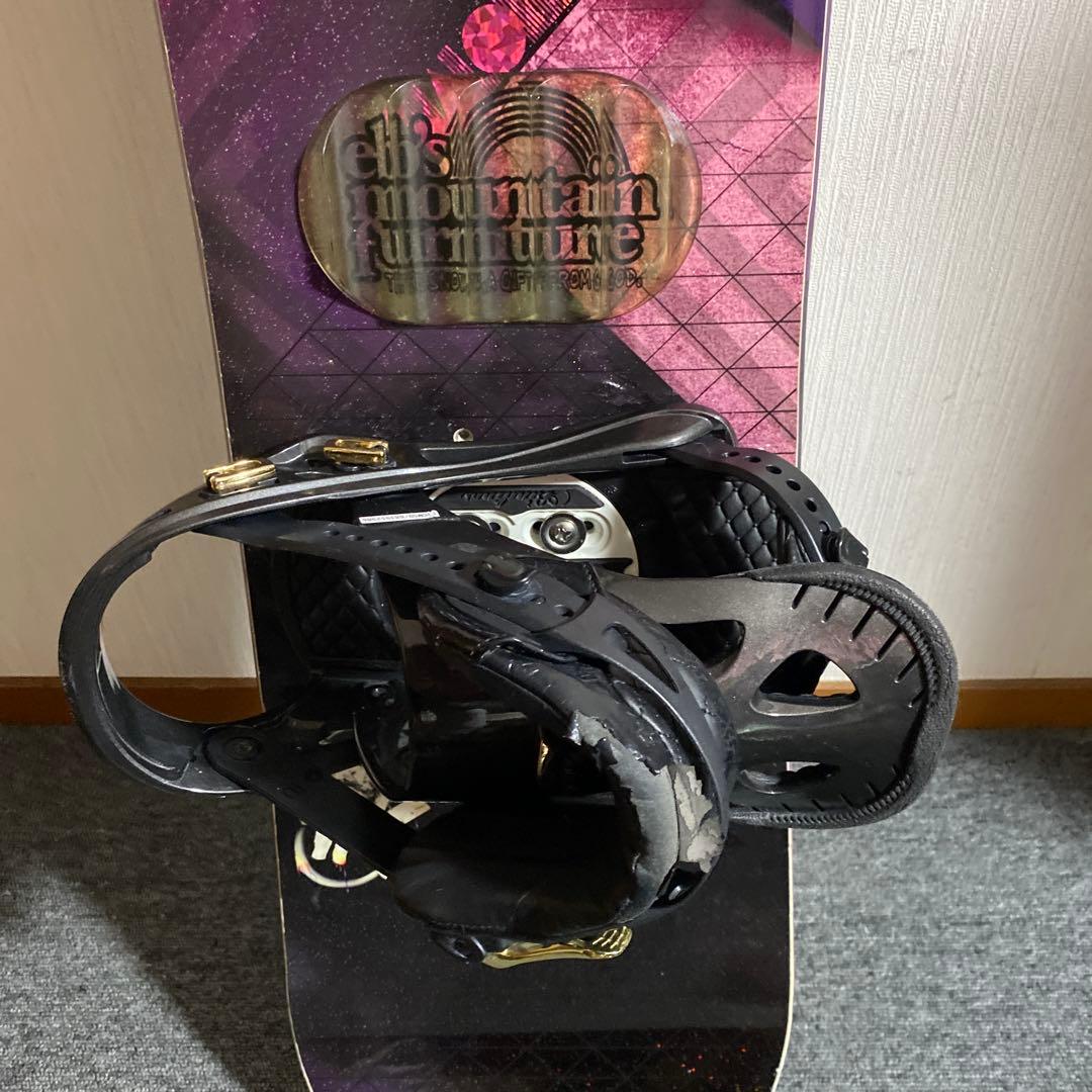 スノーボードセット 紫黒