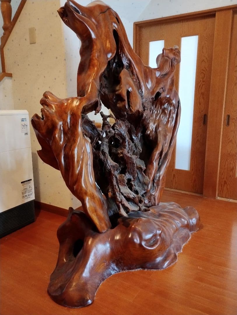 特大　天然木の衝立て