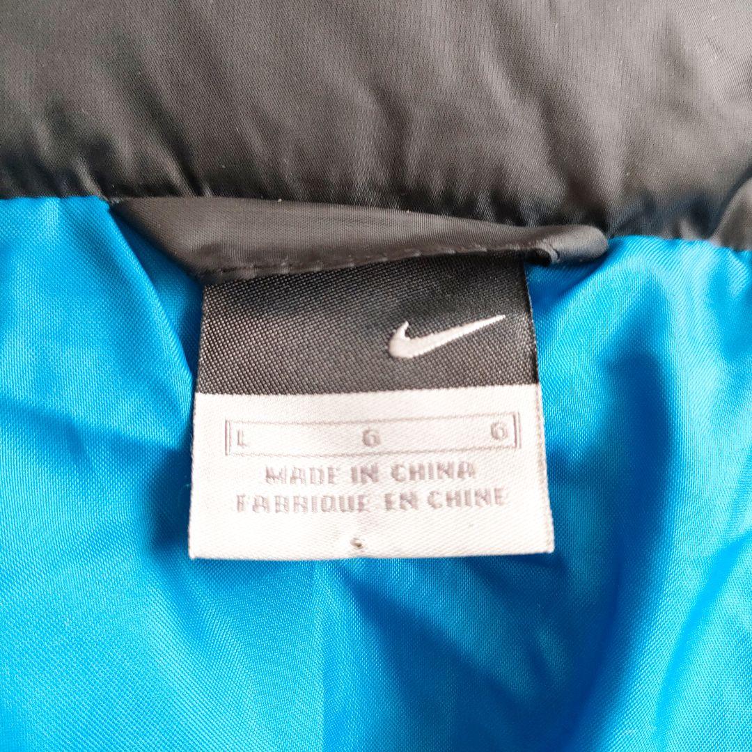 NIKE　ナイキ　ダウンコート　ベンチコート　フード　L　ブラック　0681