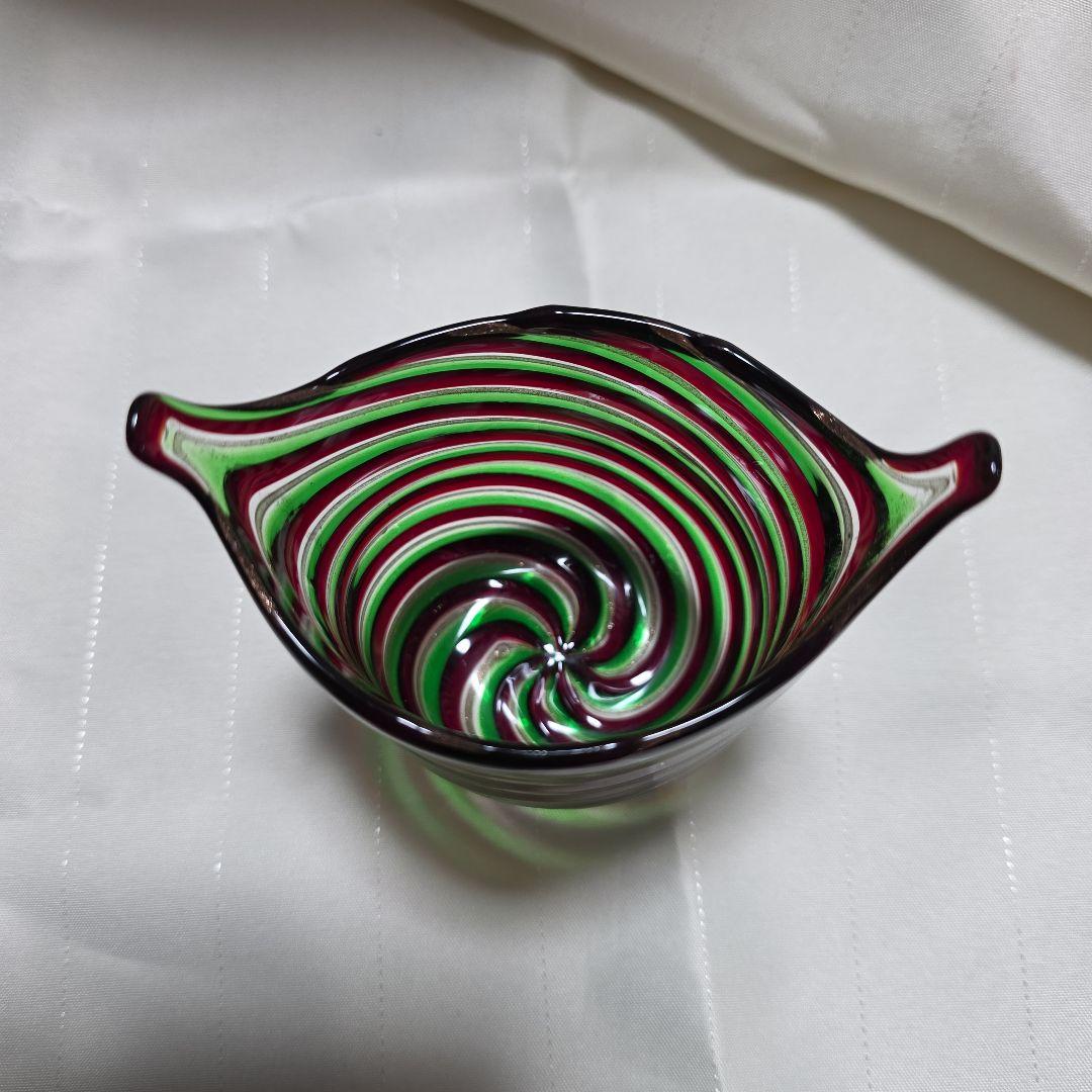 【希少】ムラーノグラス 金箔ライン入り