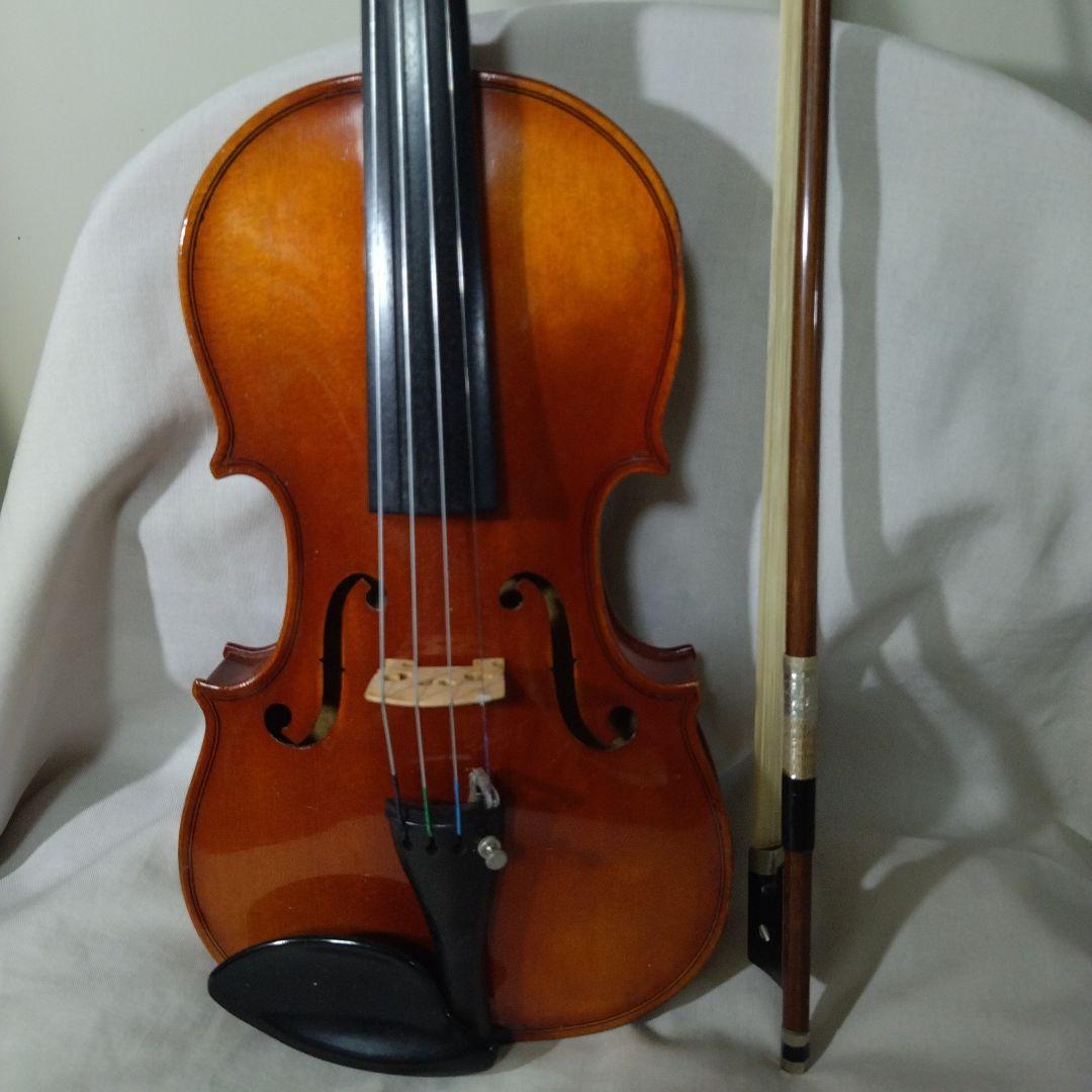 ♥7才前後の子供用♥スズキバイオリン1/4メンテ済品番280弓ケ―ス松脂肩当て付